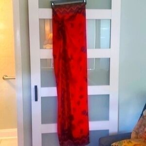 NWOT Anne Cole Women’s Swim Coverup Red And Black Floral